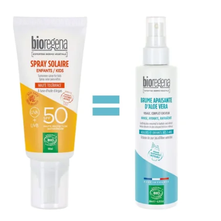 Spray Enfant 90ml + Brume Aloe Vera 200ml -50% Pack Protection Naturelle Bio Enfants