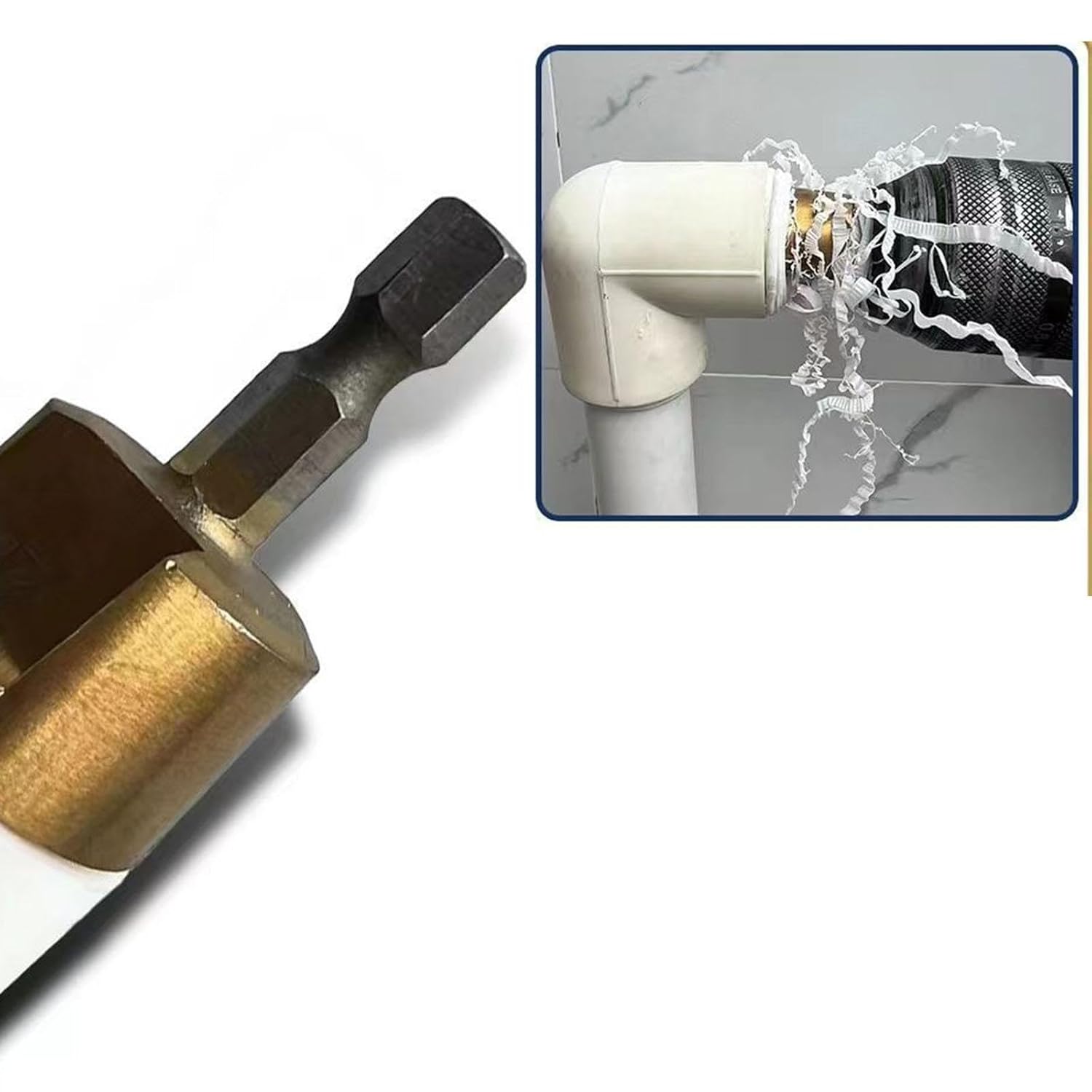 Lot 3 Forets En Acier Inoxydable Réparation Ppr Pvc Adaptés thumbnail 3