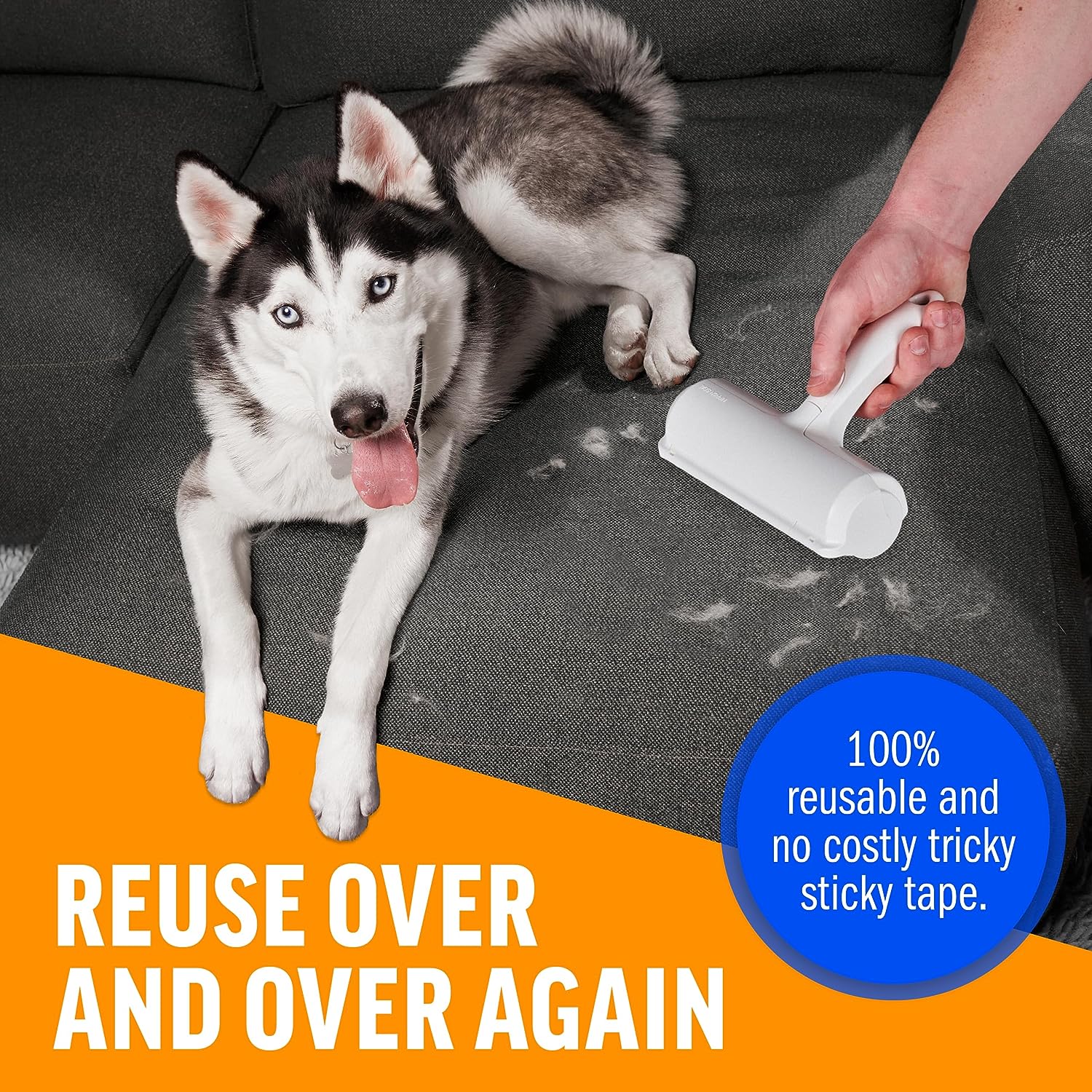 Pet Hair & Lint Remover for Furniture, Couch, Carpet, Clothing thumbnail 4