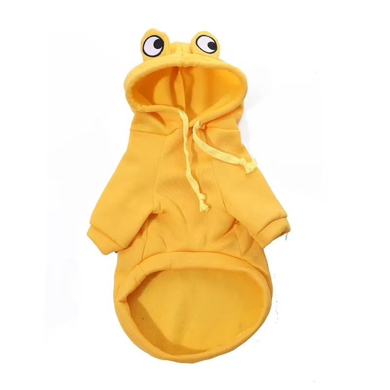 Frog Dog Hoodie – Soft Fleece Pet Sweater for Small to Medium Dogs & Cats