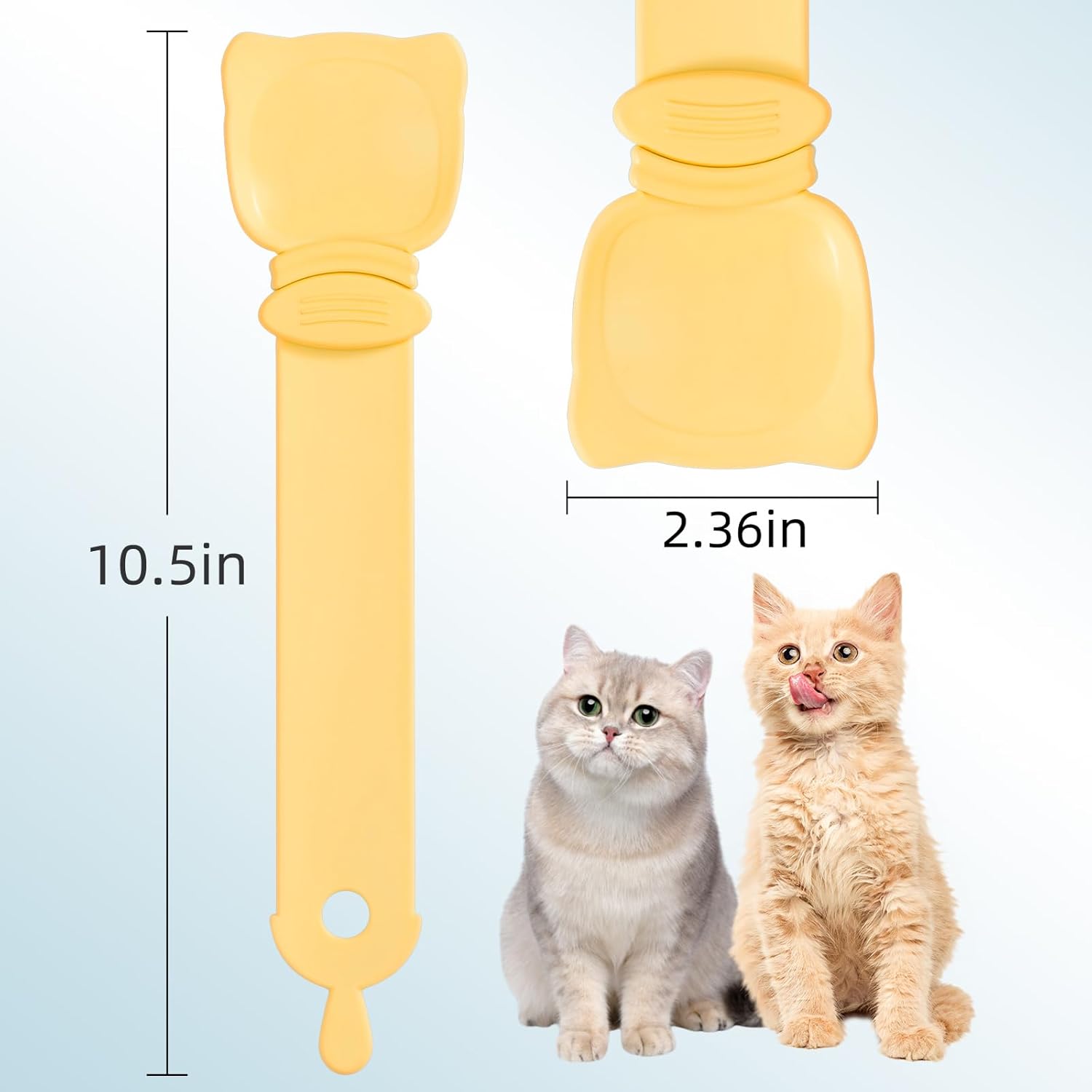 Cat Food & Treat Spoon Dispenser - Easy Feeding & Storage
