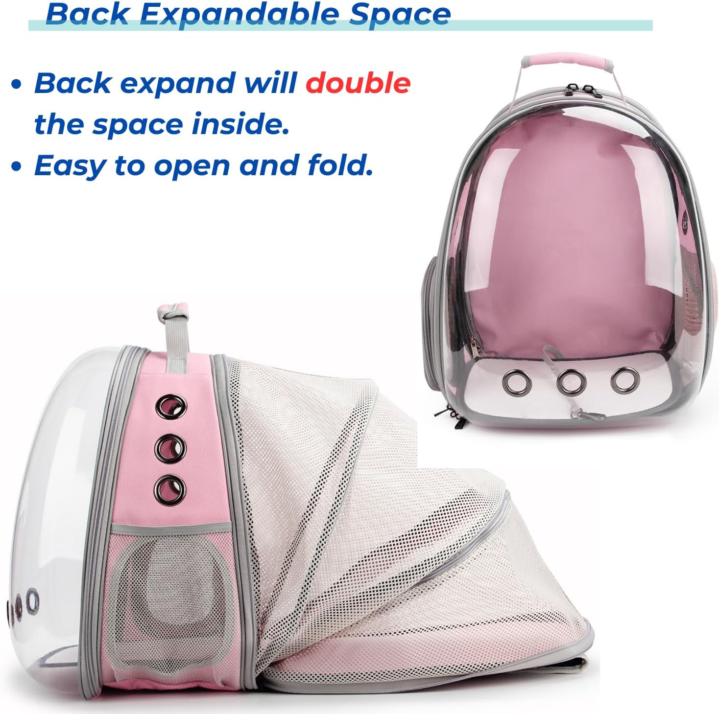 Expandable Bubble Cat Carrier Backpack – Airline Approved thumbnail 3