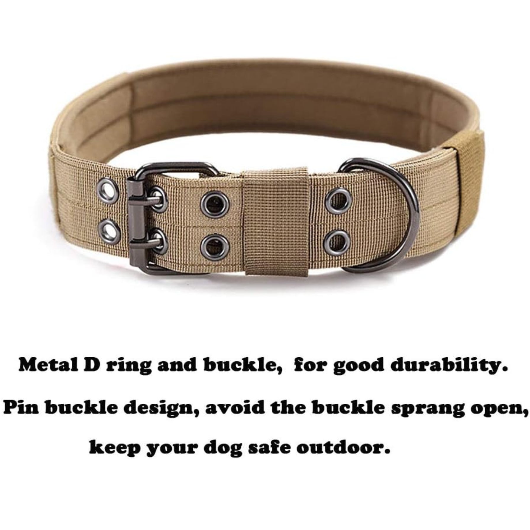 Collar for Large Dogs – Heavy Duty Adjustable Nylon with Metal Buckle thumbnail 2