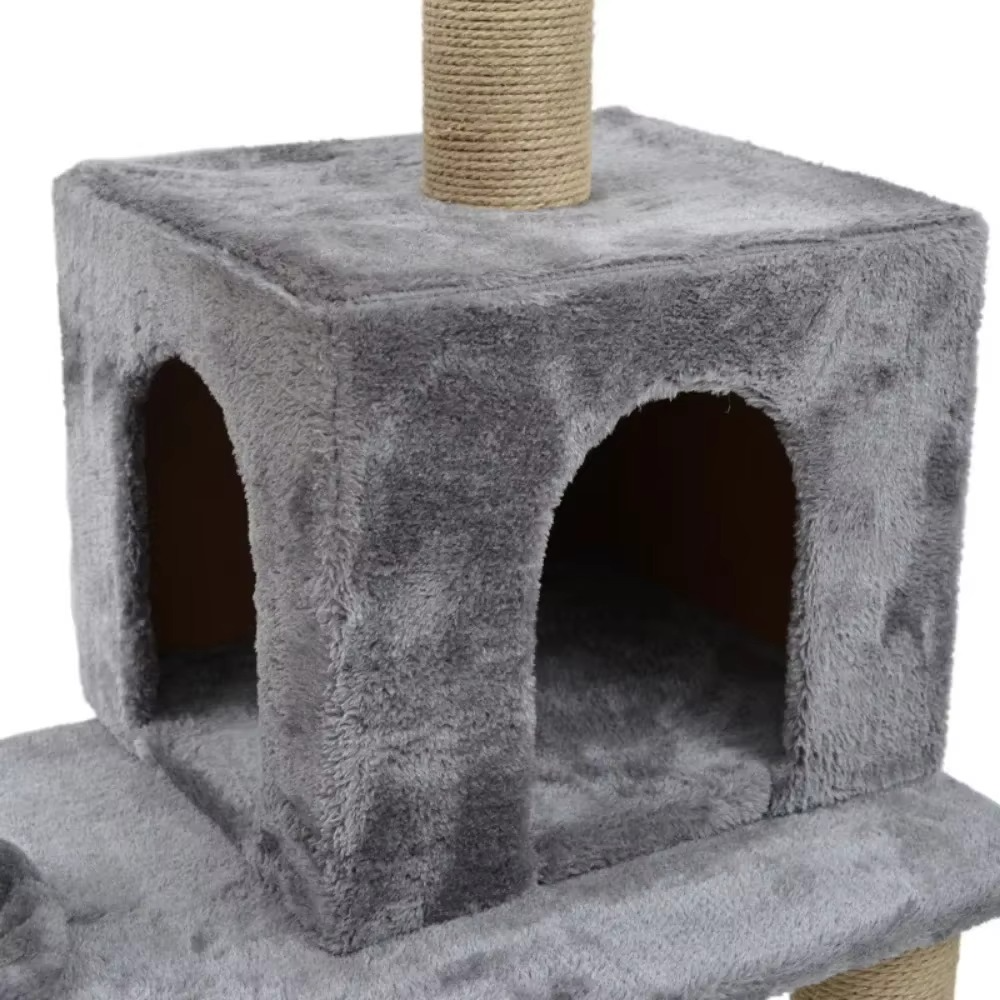 Cat Tree Tower – Multi-Level Scratching Post with Hammock thumbnail 4