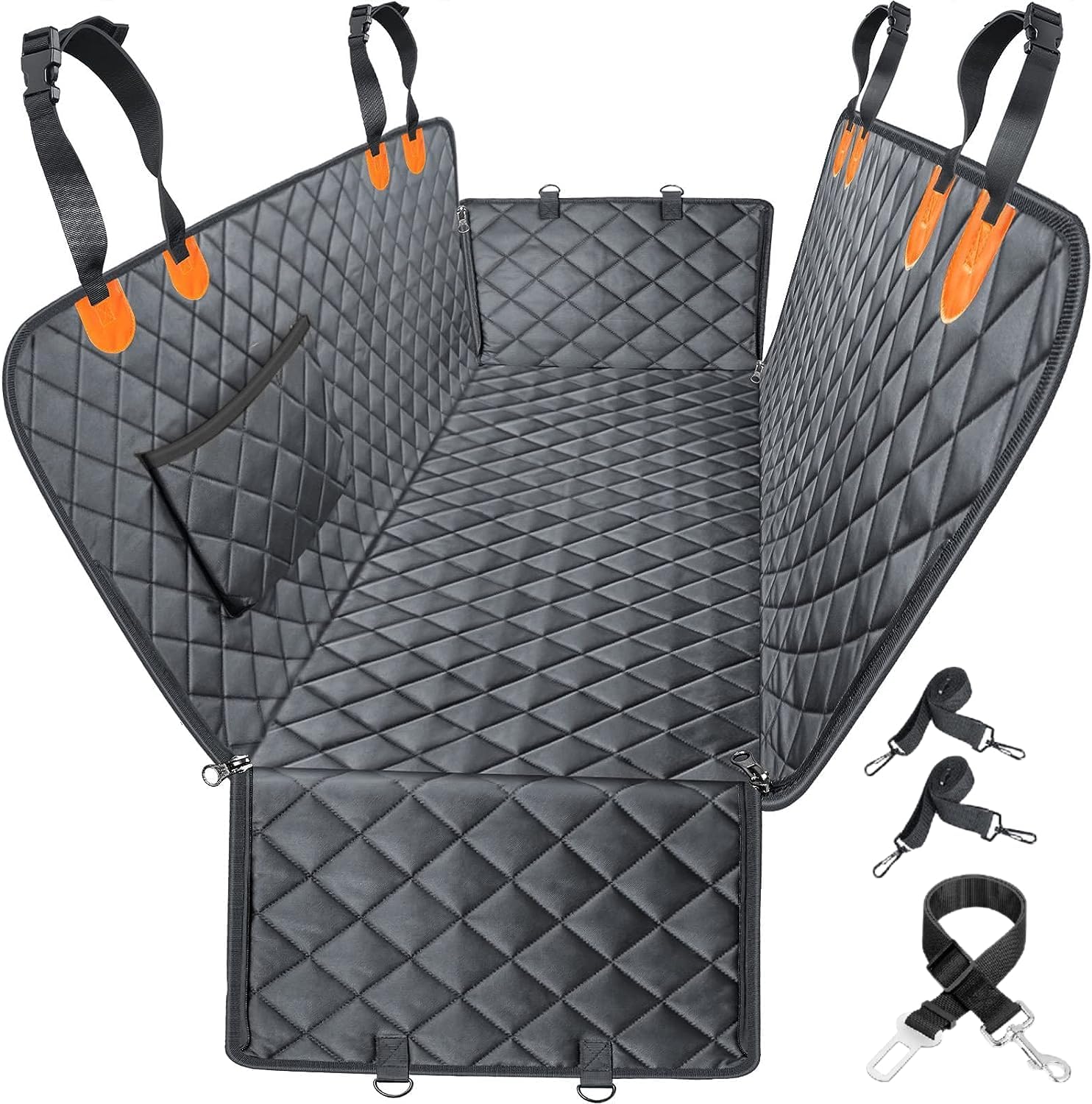 Waterproof Dog Car Seat Cover – 137x147 cm, 4 Layers with Side Flaps thumbnail 1