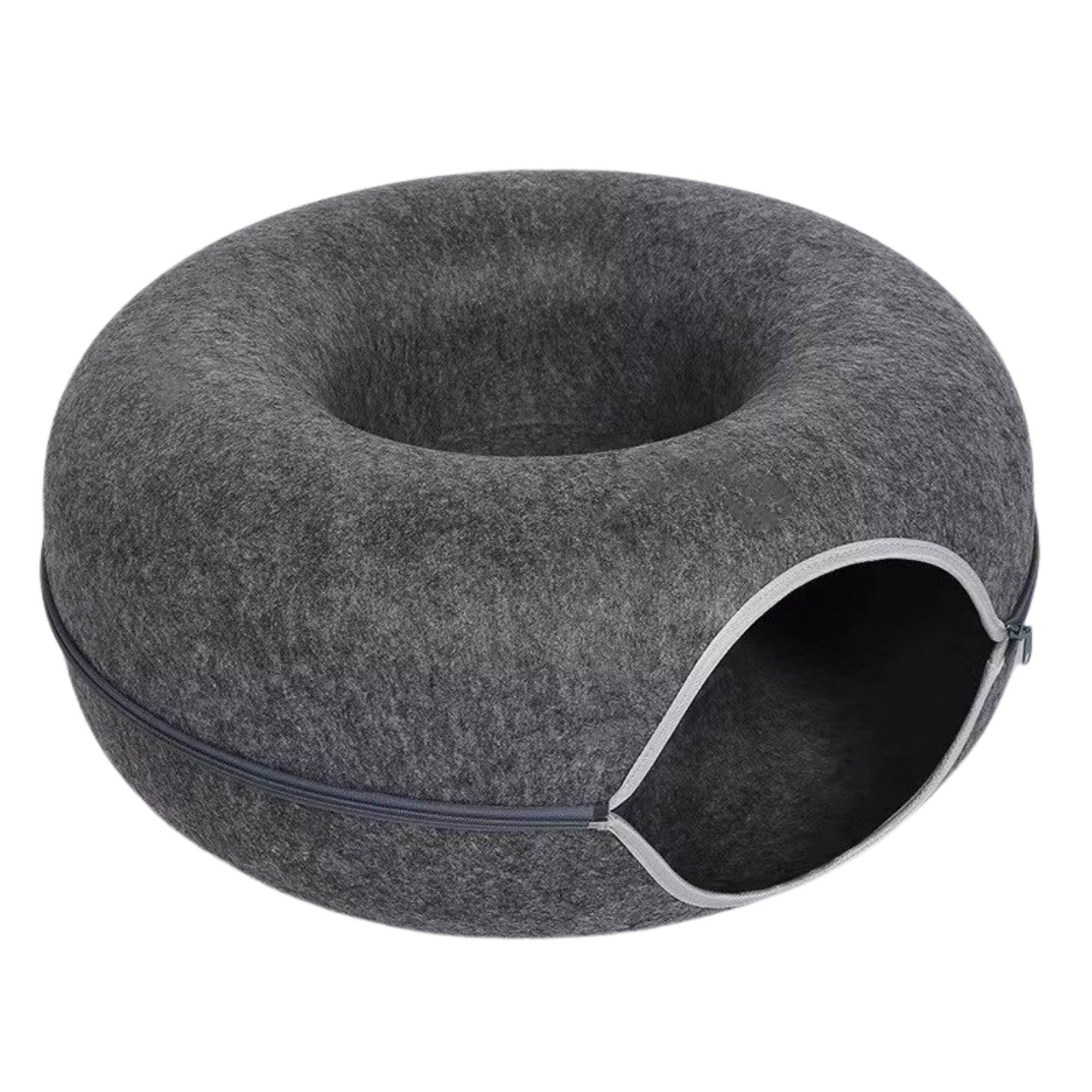Cat Tunnel Bed – Scratch-Resistant Donut Cave, Collapsible & Washable thumbnail 1