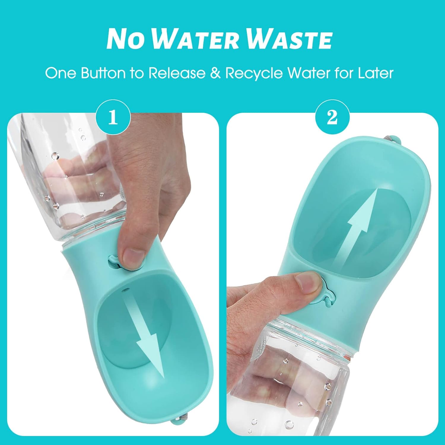 Portable Dog Water Bottle – Leak-Proof Pet Travel Dispenser