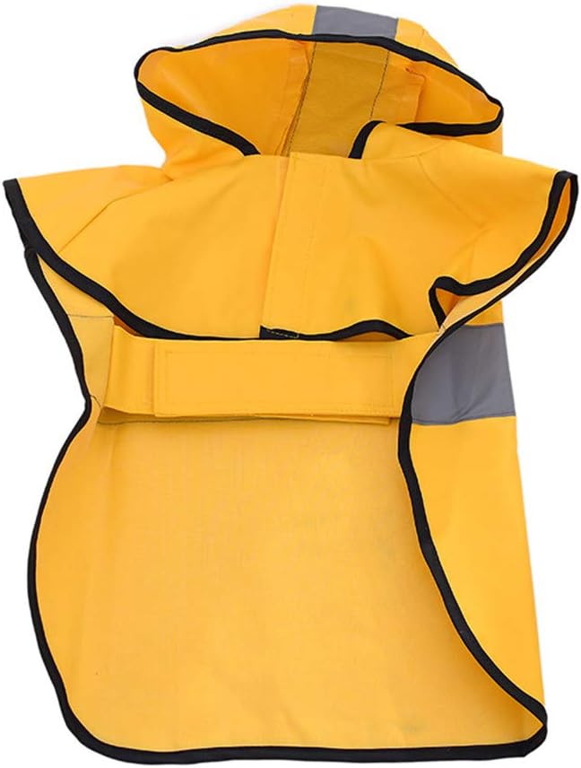 Waterproof Dog Raincoat – Hooded Poncho with Reflective Strips for Large Dogs thumbnail 3