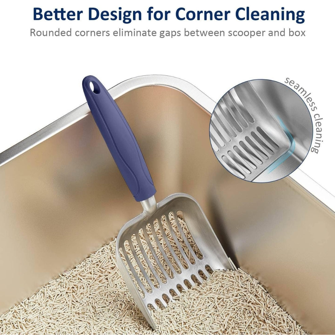 Aluminum Cat Litter Scoop – Heavy Duty Metal Sifter Shovel