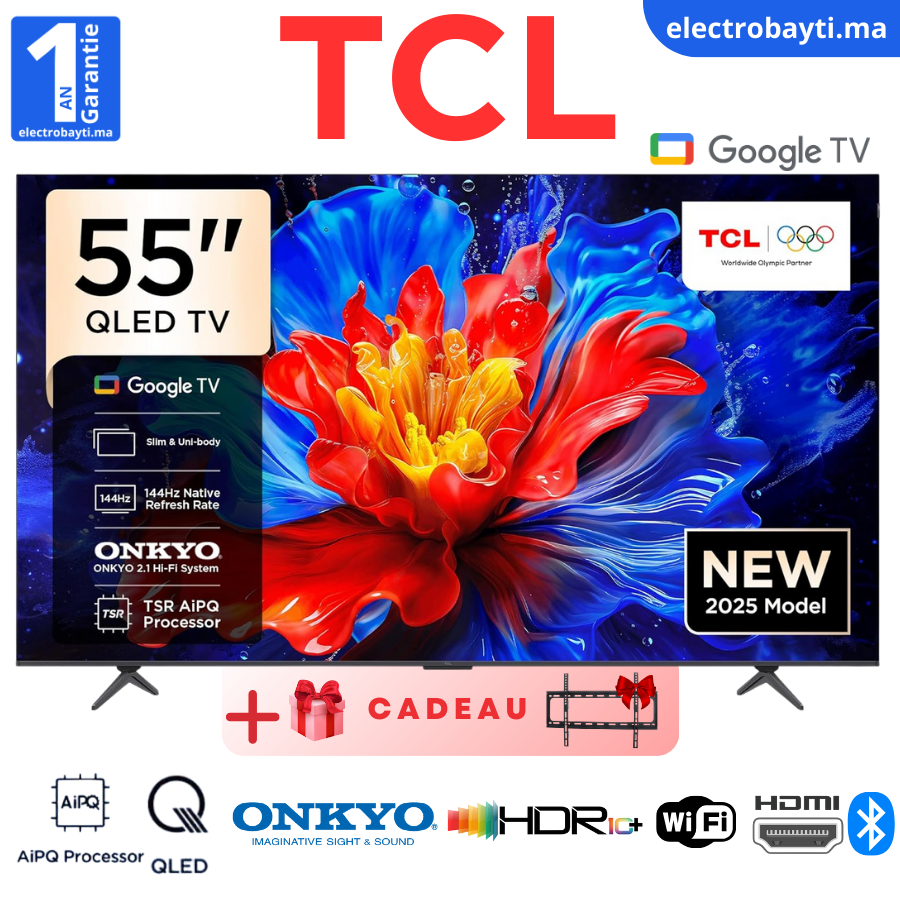 55 P 8k – Google Tv 55 – Pro Gaming – Qled 4k Uhd – 144hz Natif – Hdr10+ – Son Onkyo