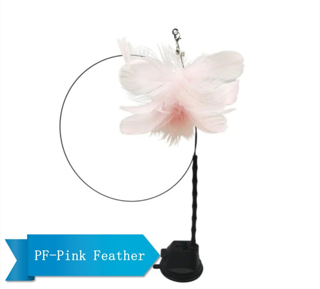 Jouet Pour Chat Canne avec support PINK FEATHER
