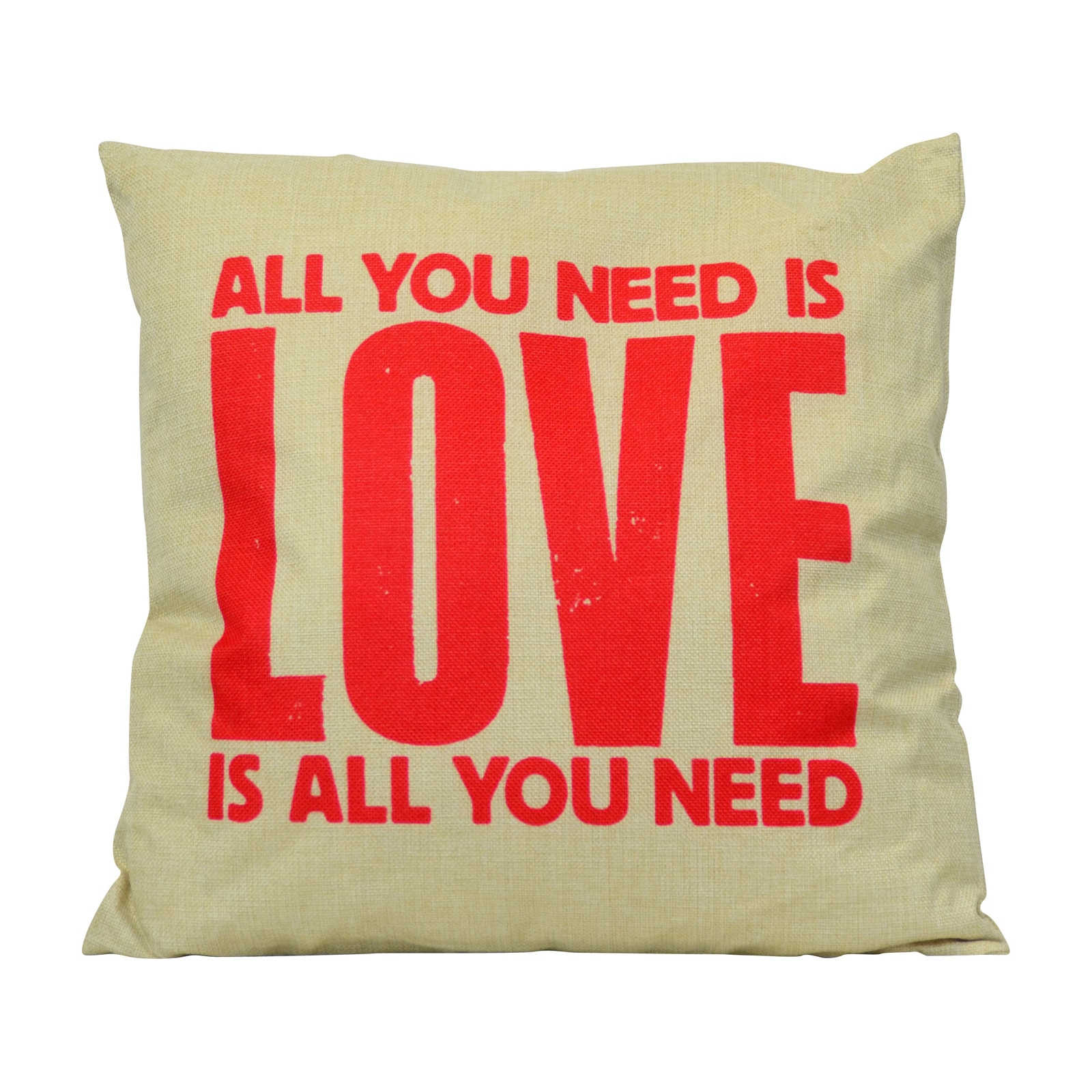 Coussin Need Love Garni En Coton 45 X 45