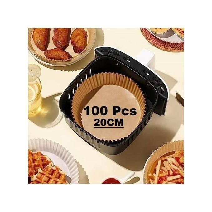 Lot de 100 Pieces Papier Cuisson pour Air Frayer