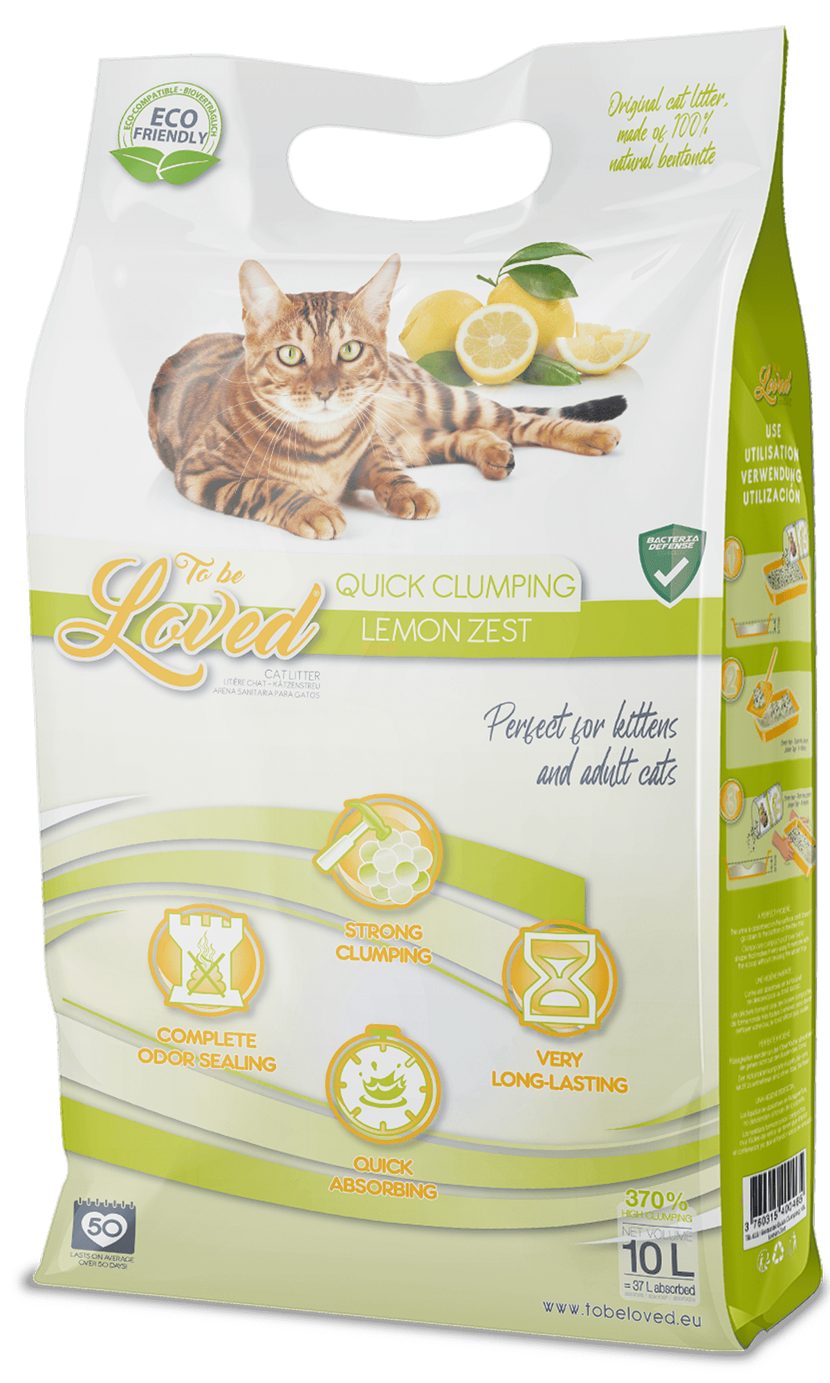 TOBELOVED Litiére Lemon Zest 10L