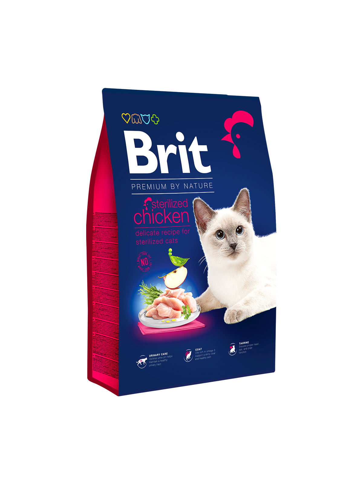 Croquette Pour Chat Stérilisé Au Poulet Brit Premium By Nature 1,5 Kg