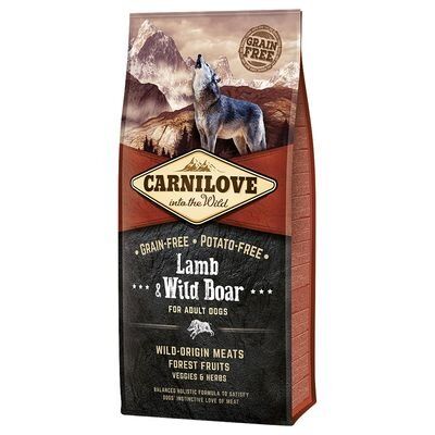 Croquettes pour Chiens Adultes - Agneau &amp; Sanglier