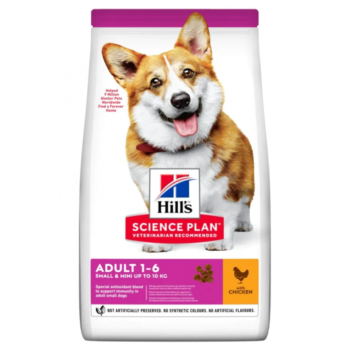 Hills Croquettes Pour Chiens Mini Adulte Au Poulet 10kg.