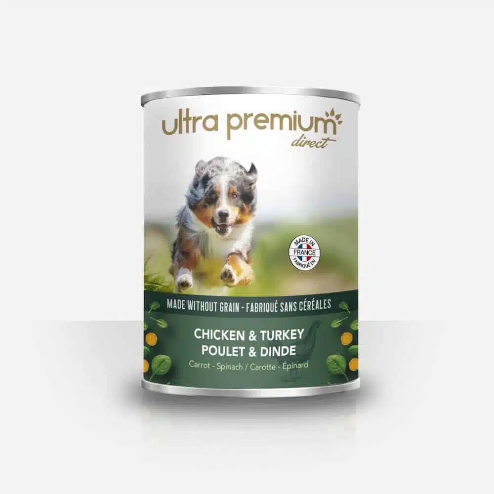 Ultra Premium Paté pour Chien Au poulet et dinde sans céréales – 400g
