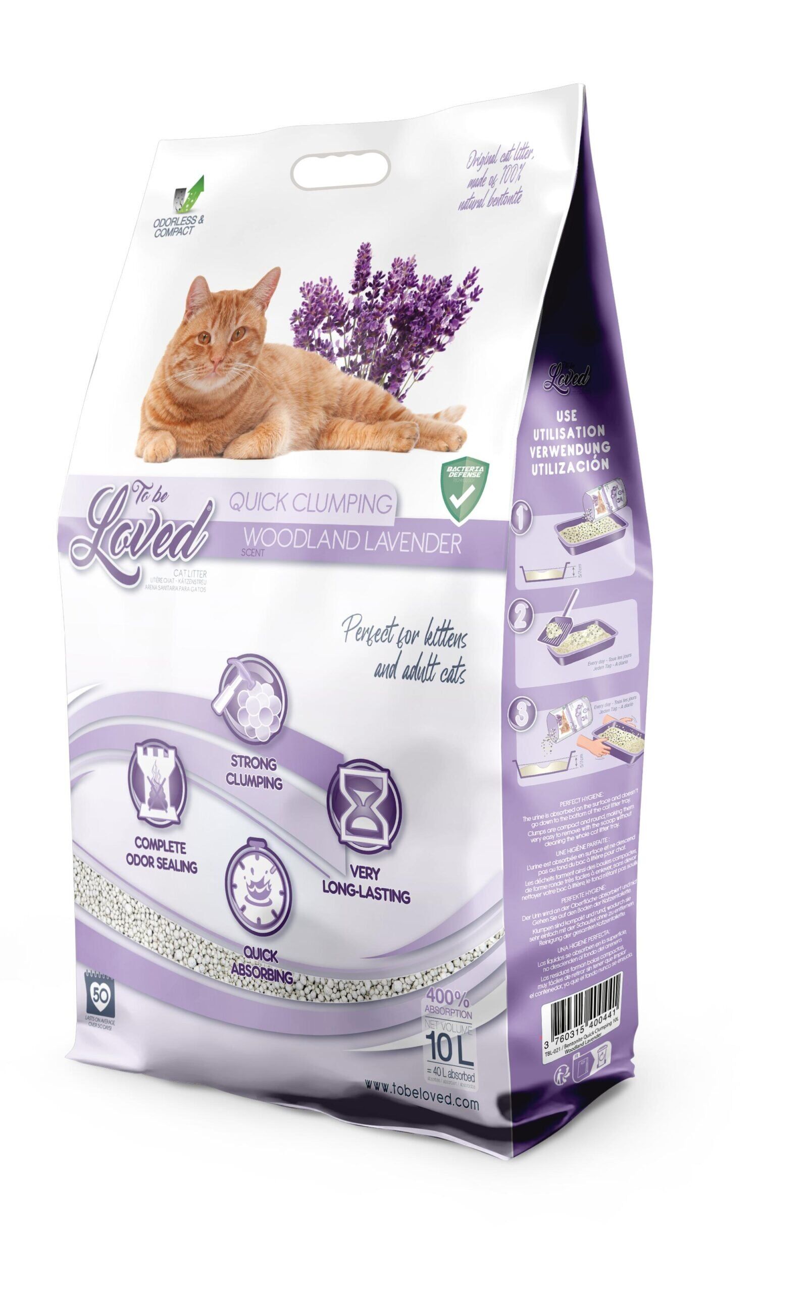 TOBELOVED Litiére Woodland lavender 10L