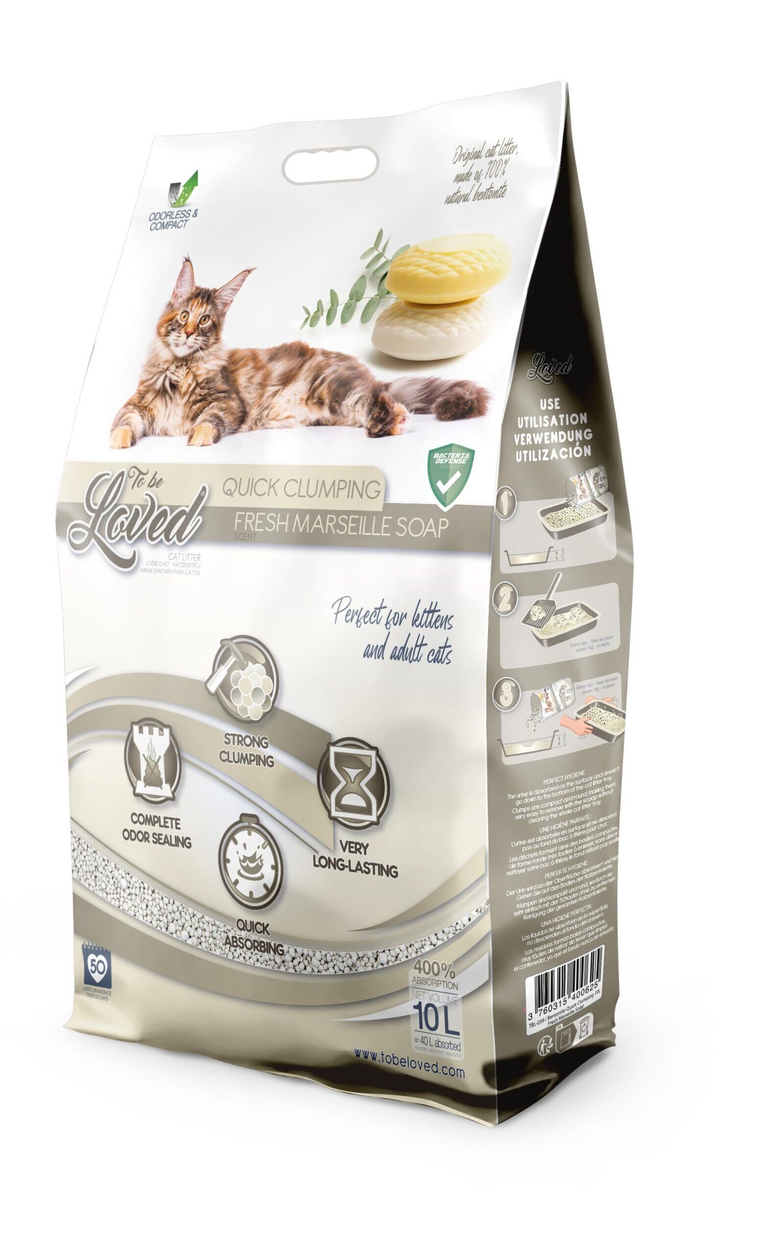 TOBELOVED Litiére marseille soap 10L