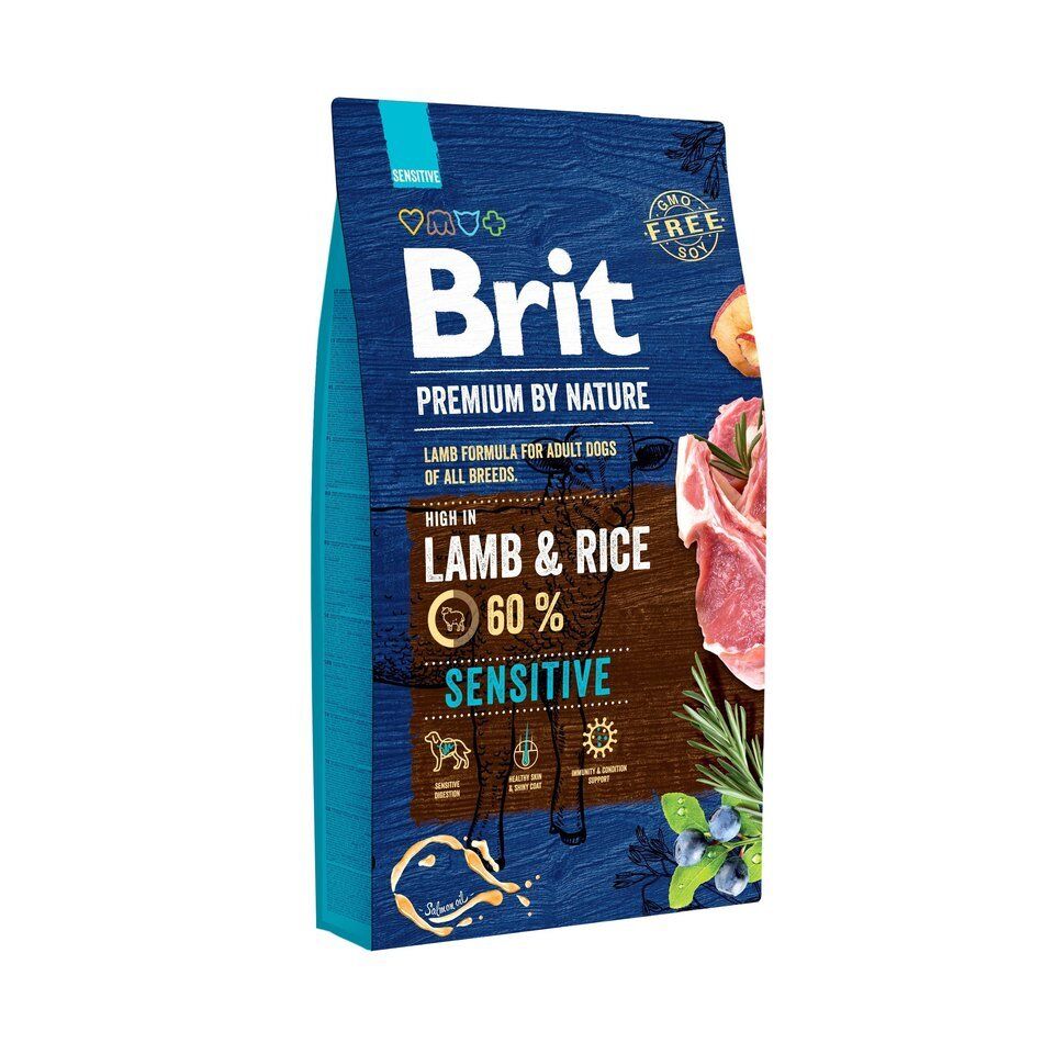 Croquettes Pour Chien adulte - Brit Premium by Nature Sensitive Lamb - 15kg