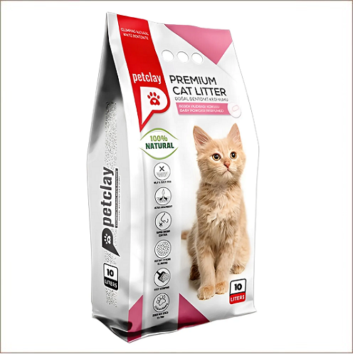 PETCLAY LITIÈRE AGGLOMÉRANTE PARFUMÉ 5L – Baby Powder