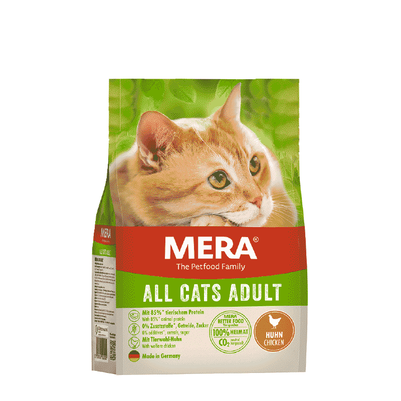 Croquettes Pour Chat Adulte Sans Céréales Au Poulet - Mera Chat Toutes Races 400g