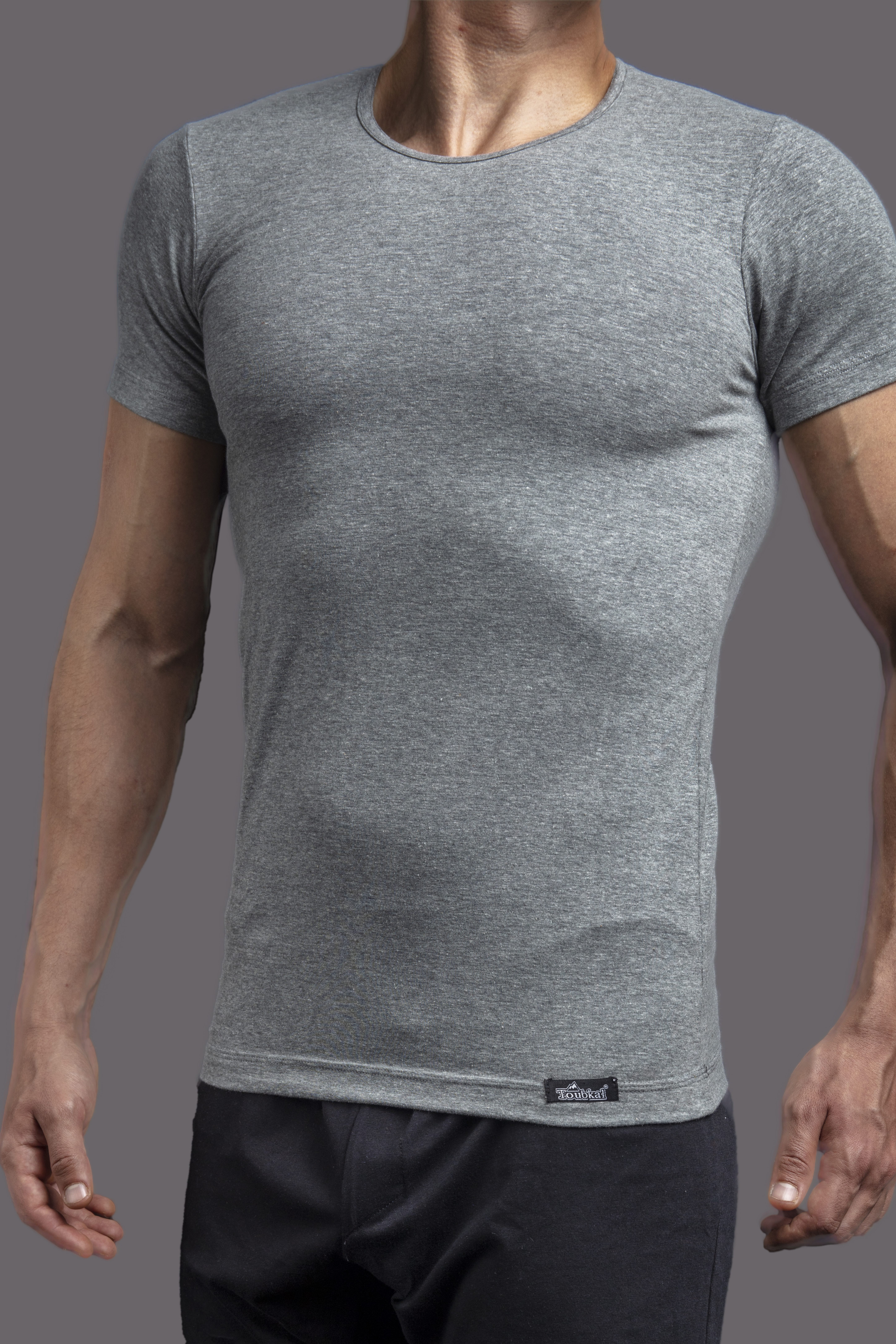 T-shirt Col Rond Coton Uni