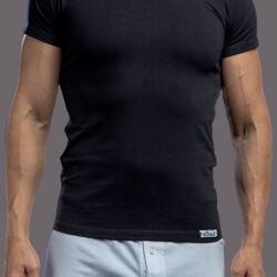 T-shirt Col Rond Coton Uni