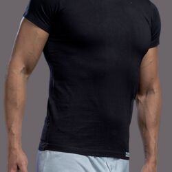 T-shirt Col Rond Coton Uni