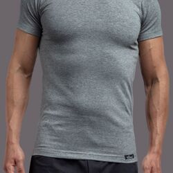 T-shirt Col Rond Coton Uni