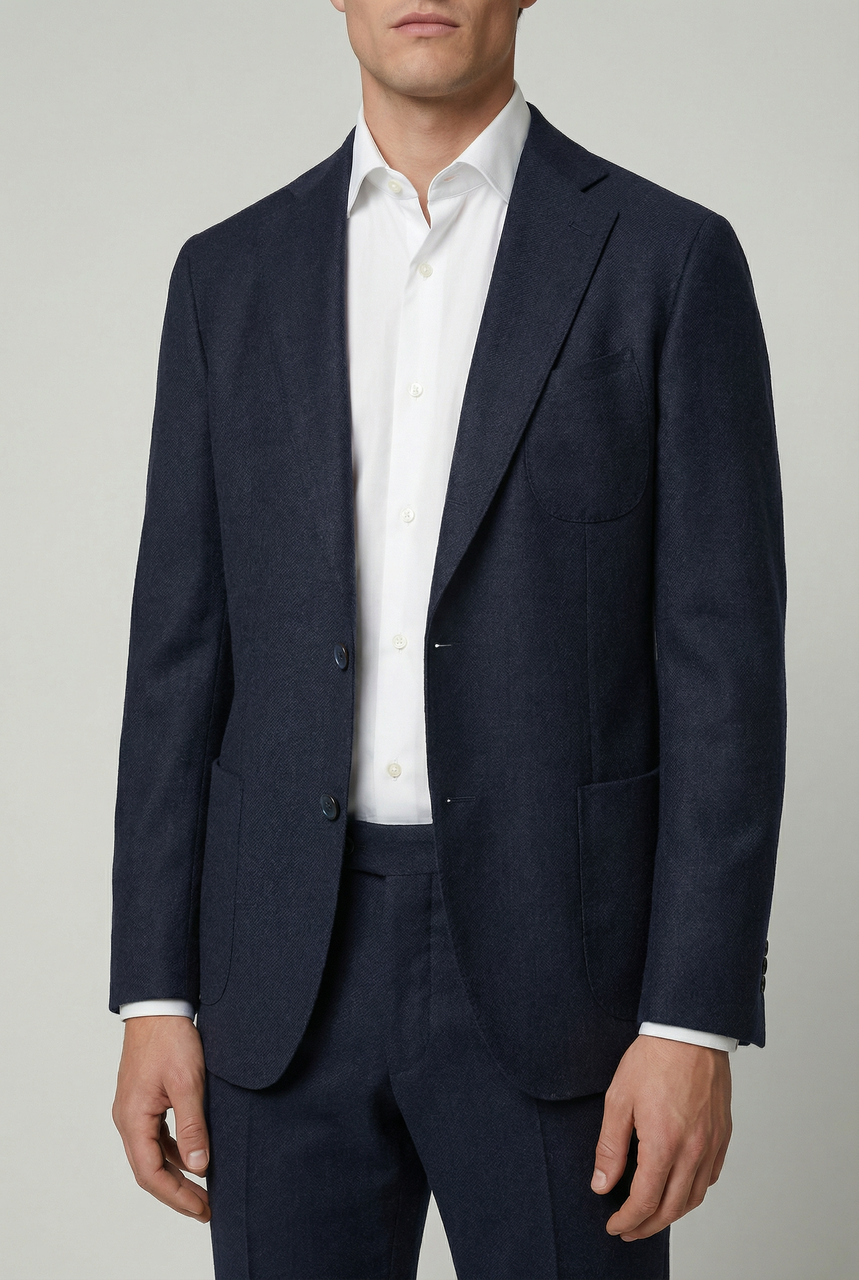 Arezzo Suit – Zignone Fabric – 96% Wool, 4% Cashmere – Navy thumbnail 4