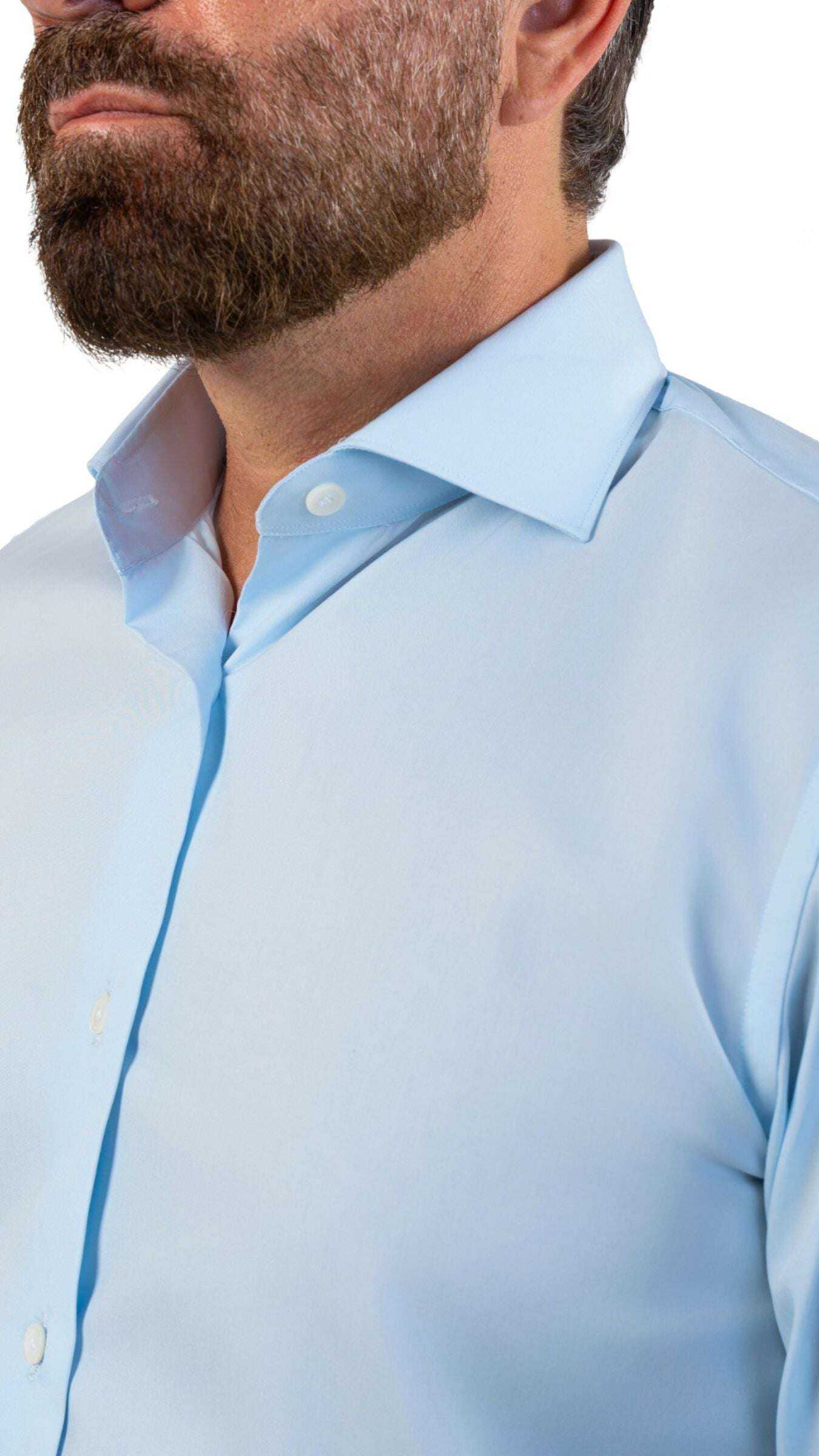 Cordone X Gabriel Sky-blue Poplin Shirt thumbnail 4