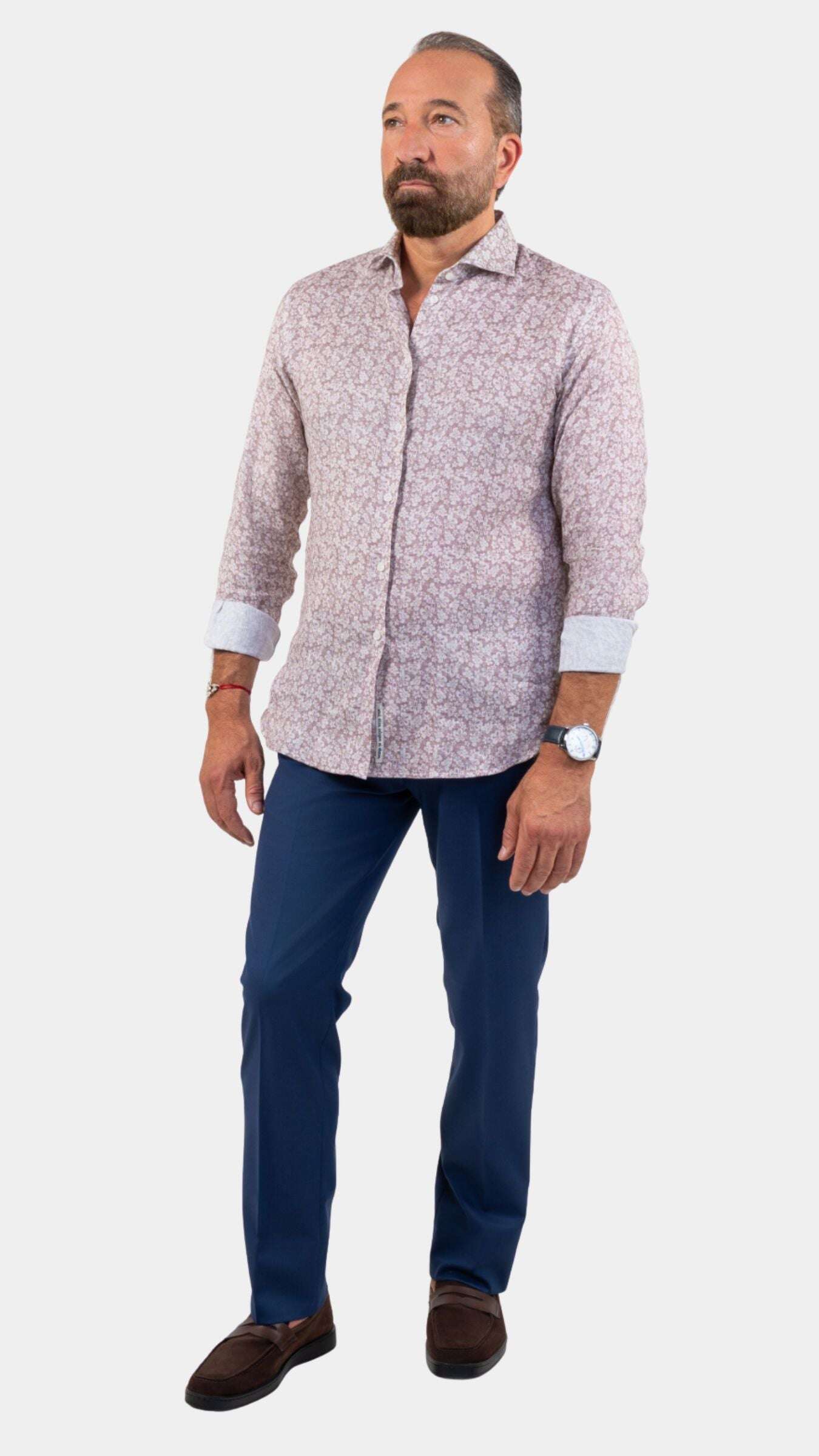 Fefe Floral Linen Shirt thumbnail 2