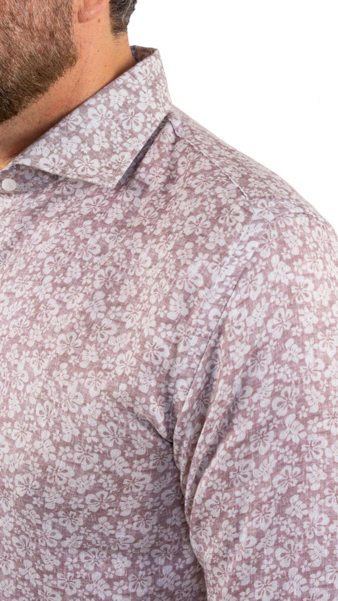 Fefe Floral Linen Shirt thumbnail 3