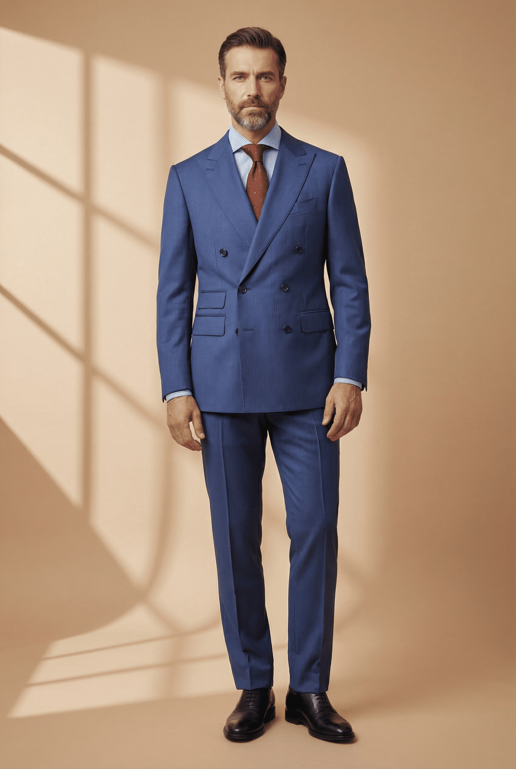 Torino – Light Blue Double-breasted Suit