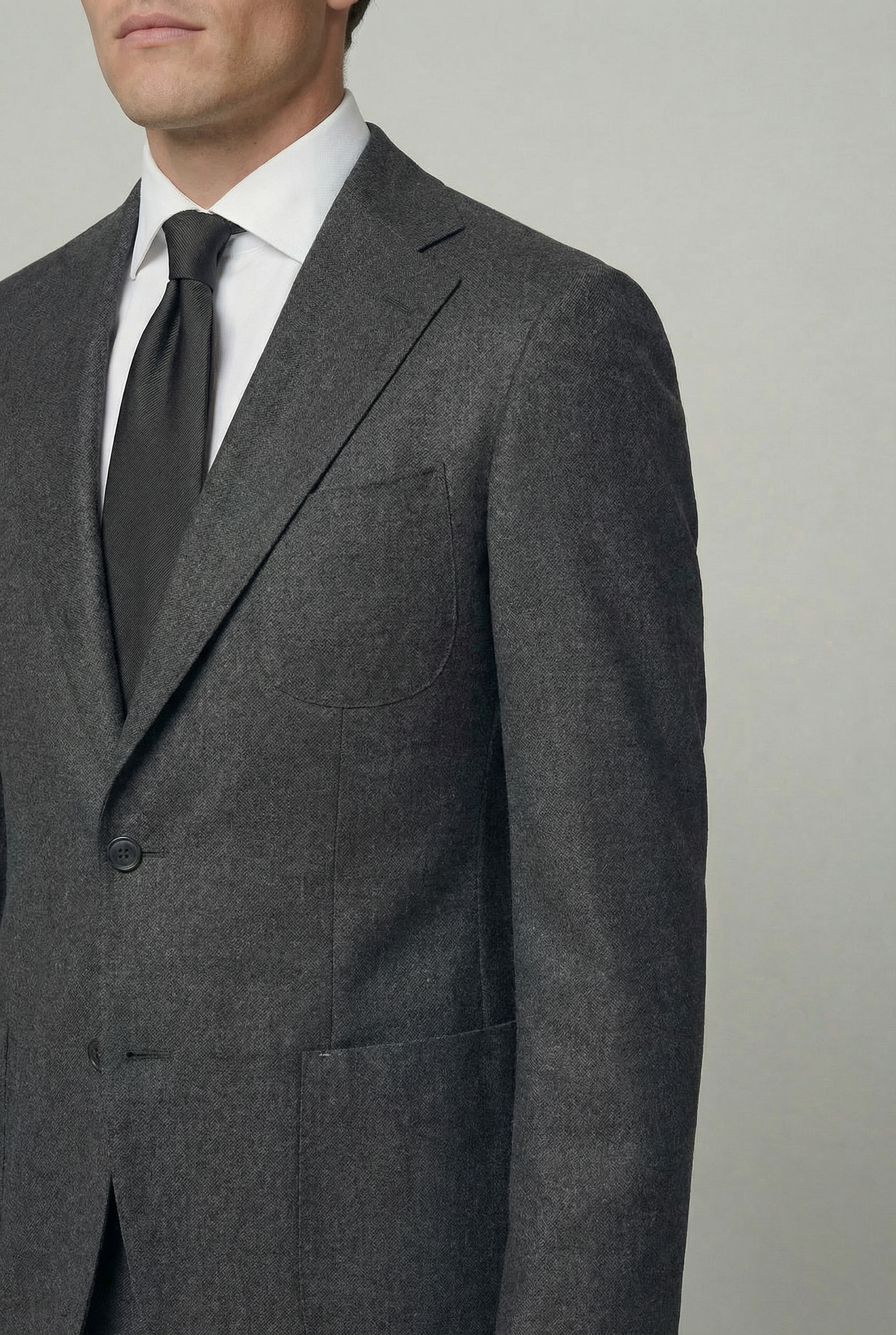 Arezzo Suit – Charcoal Grey – Zignone Fabric – 96% Wool, 4% Cashmere thumbnail 3
