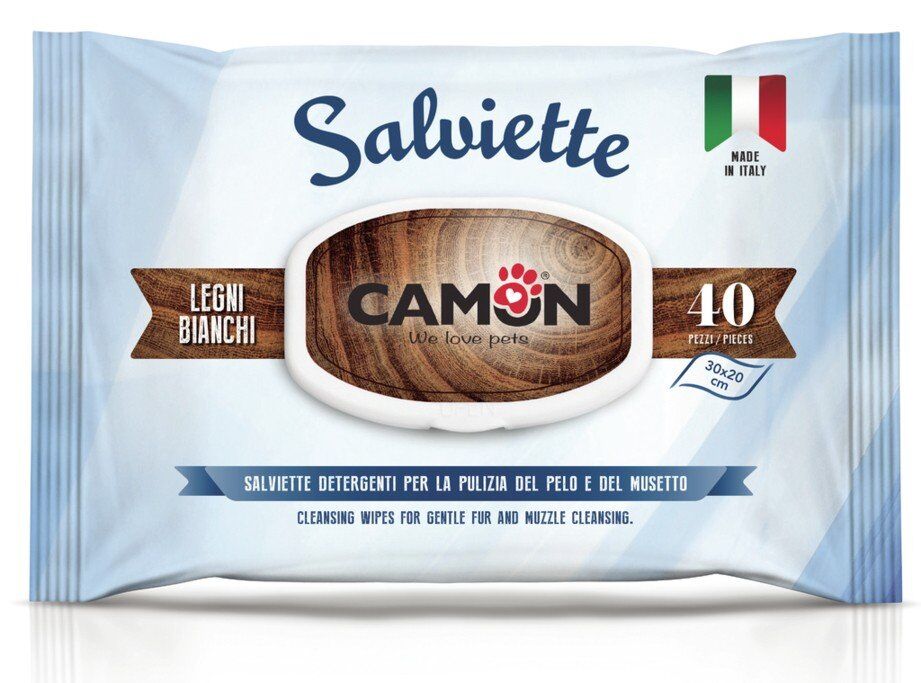 Lingettes Camon Legni Bianchi 40 pcs.