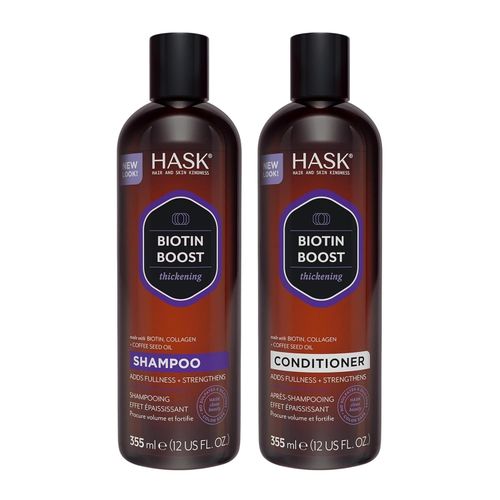 Shampooing & Conditionneur Biotin Boost Epaississant - Made in Usa - 355ml X2