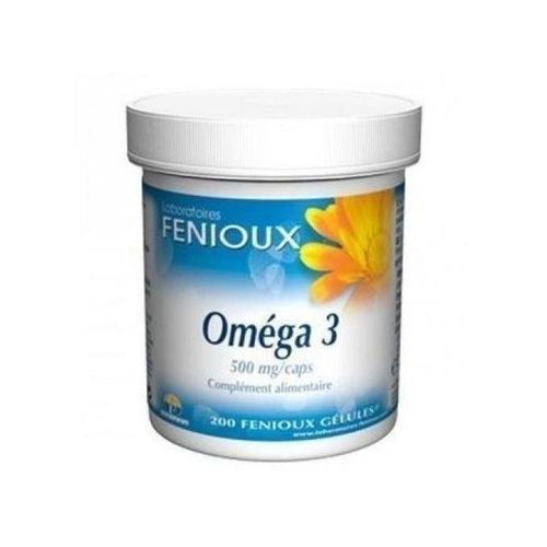 Omega 3 Fonctions Cardiaque et Visuelle Normales 500mg - 200 Capsules