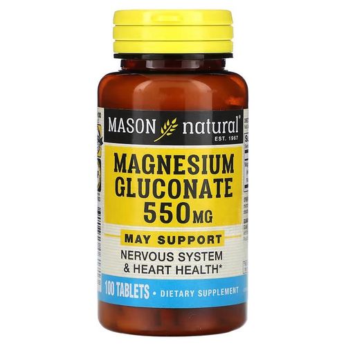 Gluconate de Magnésium, 550 Mg - Made in Usa - 100 Comprimés