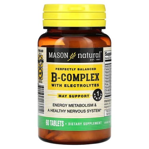 Complexe de Vitamines B Parfaitement Équilibré avec Électrolytes - 60 Comprimés