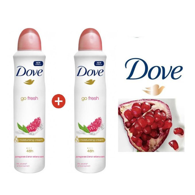 Duo Déodorant Spray Anti-perspirant au Pomegranate - 250ml x2
