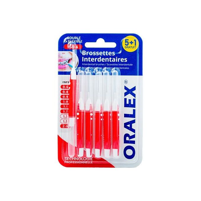 Brossettes Interdentaires Extra Soft 1.2mm & 1.5mm - 5+1