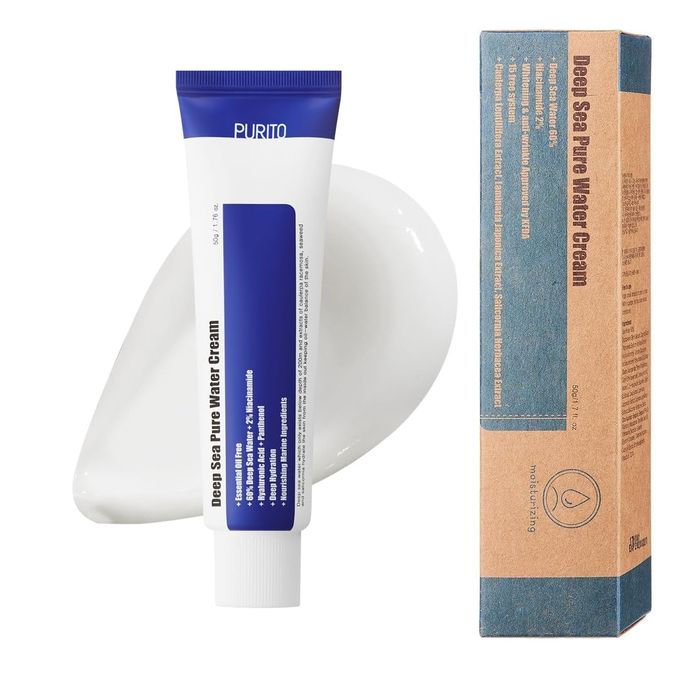 Deep Sea Pure Water Crème Coréenne Légère, Rafraîchissante Hydratation Profonde - 50g