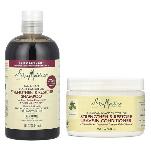 Shea Moisture Shampoing & Leave-in Restore Huile de Ricin Noire Jamaïcaine
