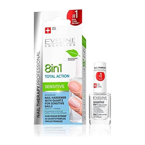 Nail Therapy, Total Action 8 in 1 pour Ongles Sensible - 12ml