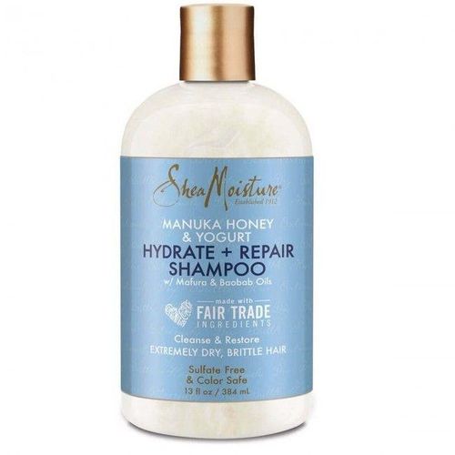 Shea Moisture Shampooing au Miel de Manuka et Yaourt, Hydratant et Réparateur - 384ml