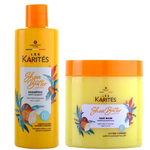 Shampoing & Masque Capillaire Hydratant au Beurre de Karité - 475ml