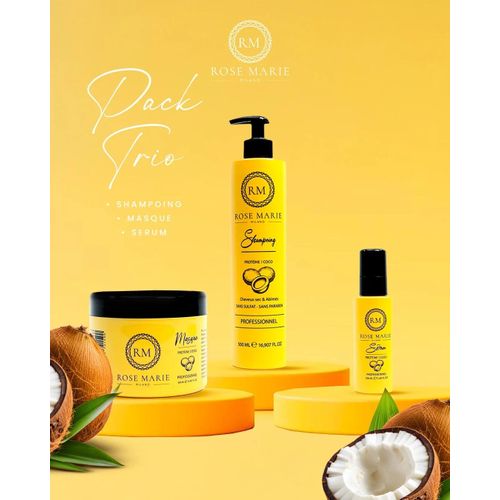 Rm Pack Trio Shampoing, Masque et Sérum - Huile de Coco